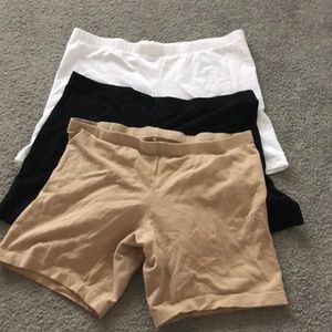 Cotton bike shorts x3